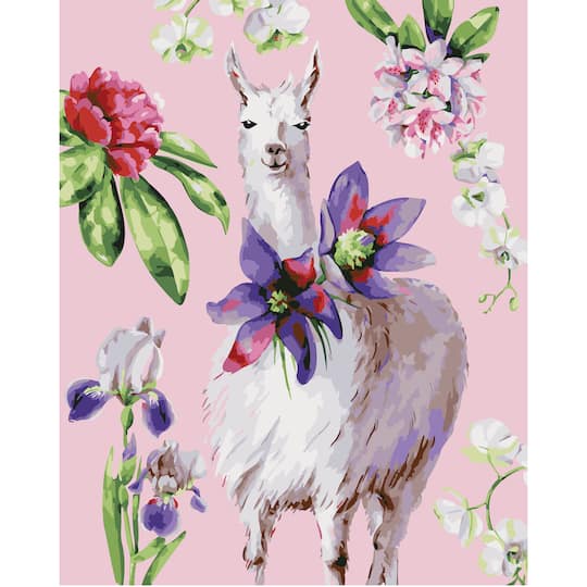 Flower Llama Paint-by-Number Kit by Artist&#x27;s Loft&#xAE;